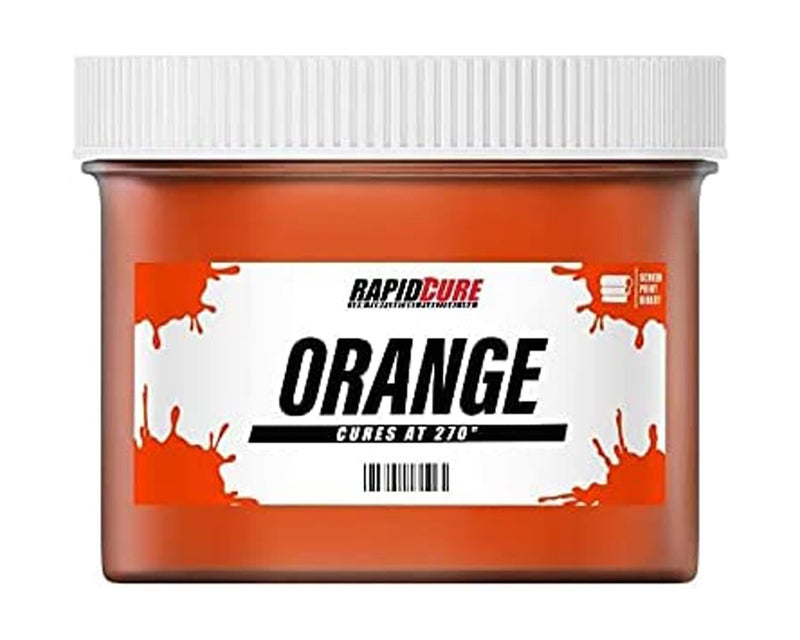 Screen Print Direct حبر الطباعة بالشاشة Rapid CureÂ® برتقالي (بنت - 16 أونصة) - حبر بلاستيسول للطباعة بالشاشة، طلاء قماش يجف بسرعة - طباعة الشاشة مباشرةÂ®، صنع في الولايات المتحدة - Image 1